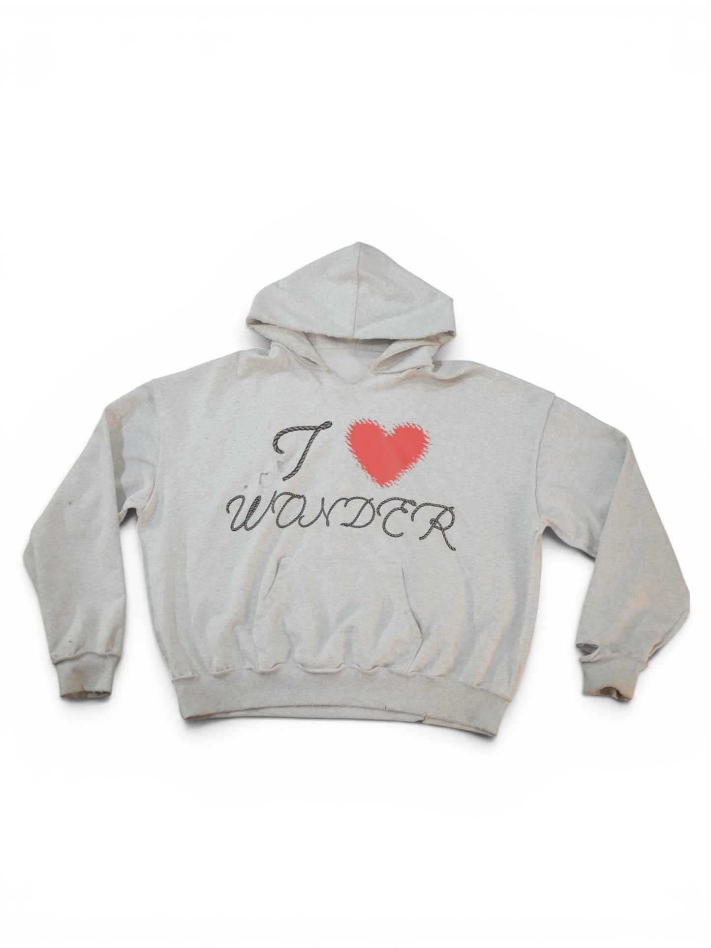 I Heart Wonder Distressed Hoodie